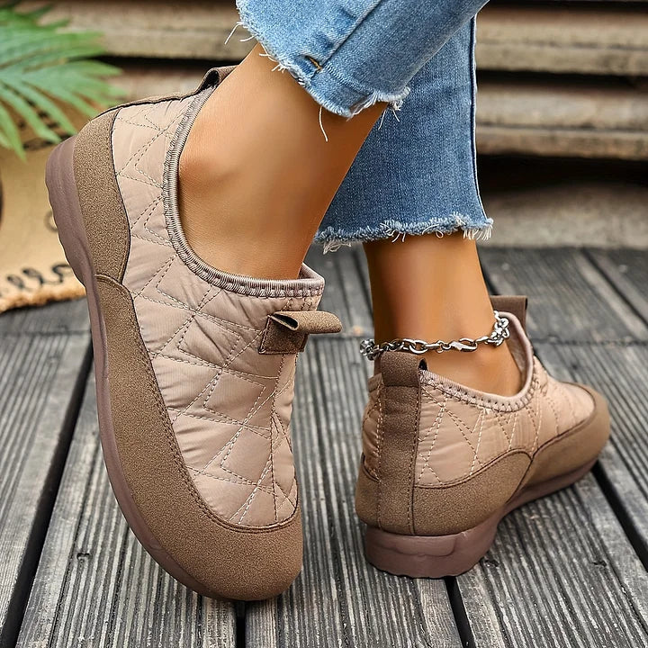 Women's Quilted Winter Boots Warm Padded Cosy Cold Weather Footwear