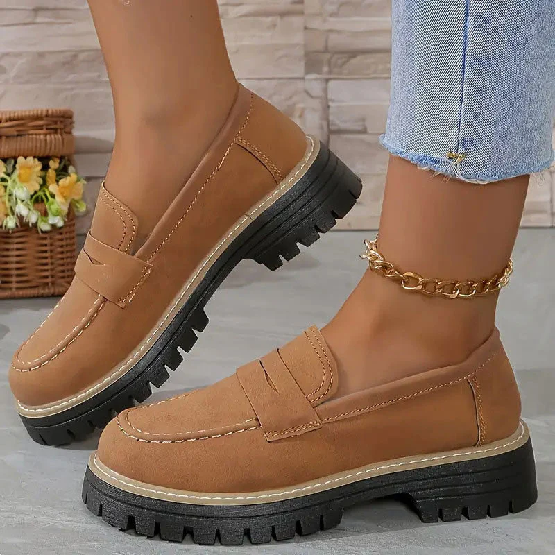 Leather Loafers Men Casual Slip On Shoes Comfortable Everyday Wear