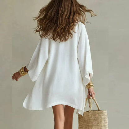 casual-3-piece-set-with-v-neck-top-and-kimono-layer-3