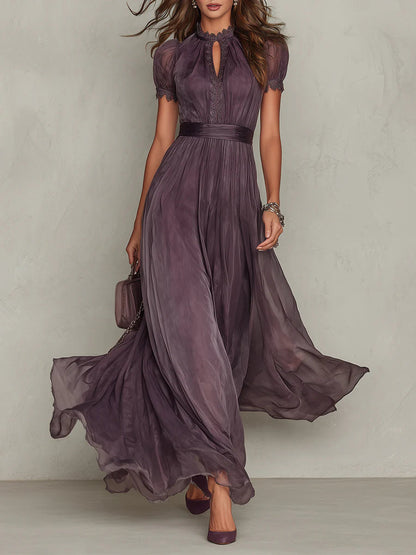 Celandine women's maxi dress in Plum