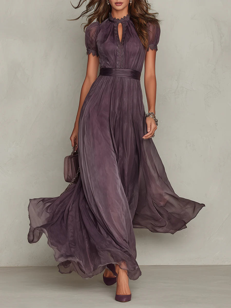 Celandine women's maxi dress in Plum