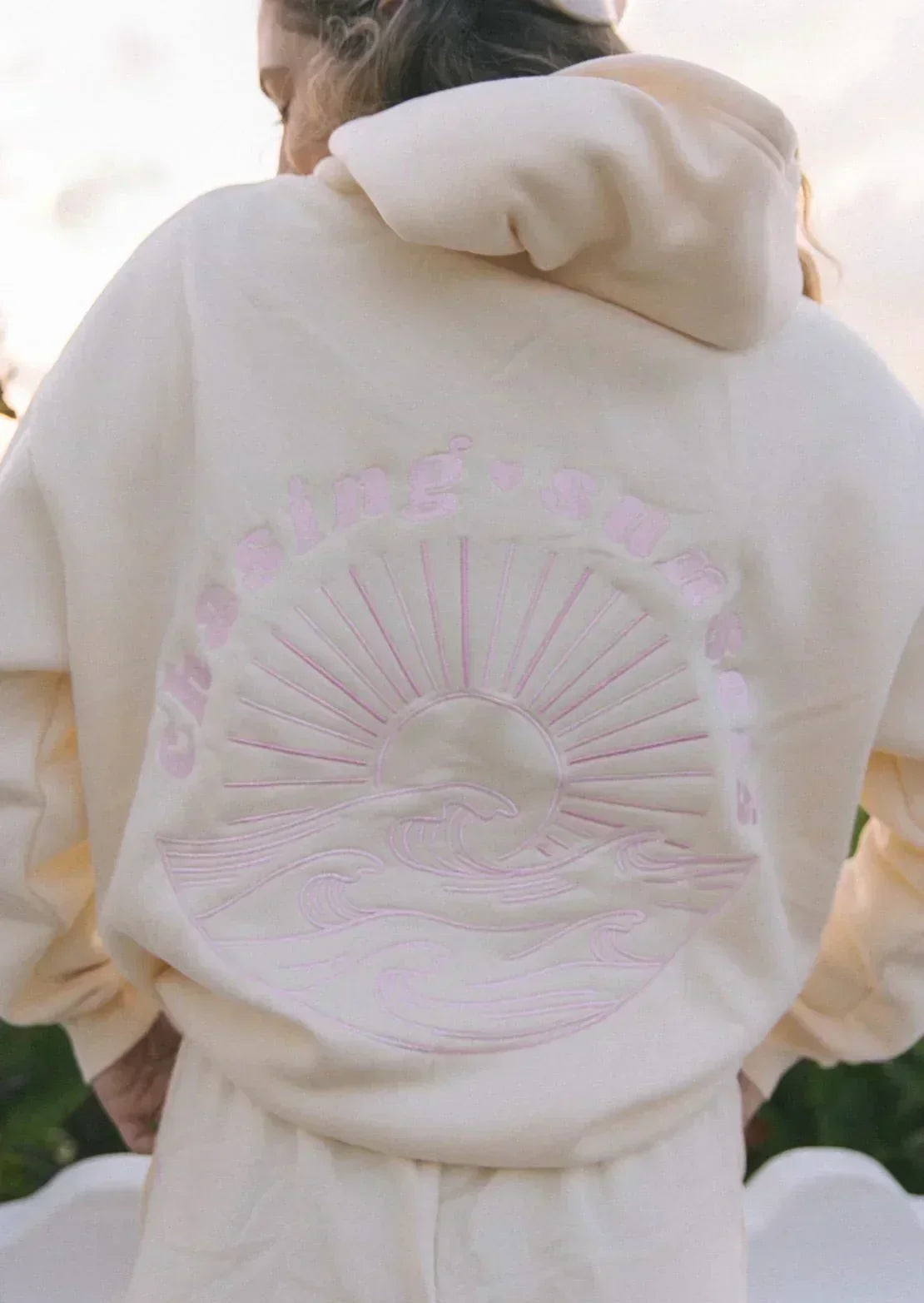 Oversized Surf Hoodie Comfortable Casual Loose Fit Graphic Print