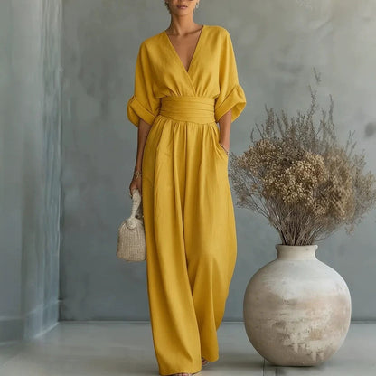 Sophia Merriweather women's jumpsuit in Yellow