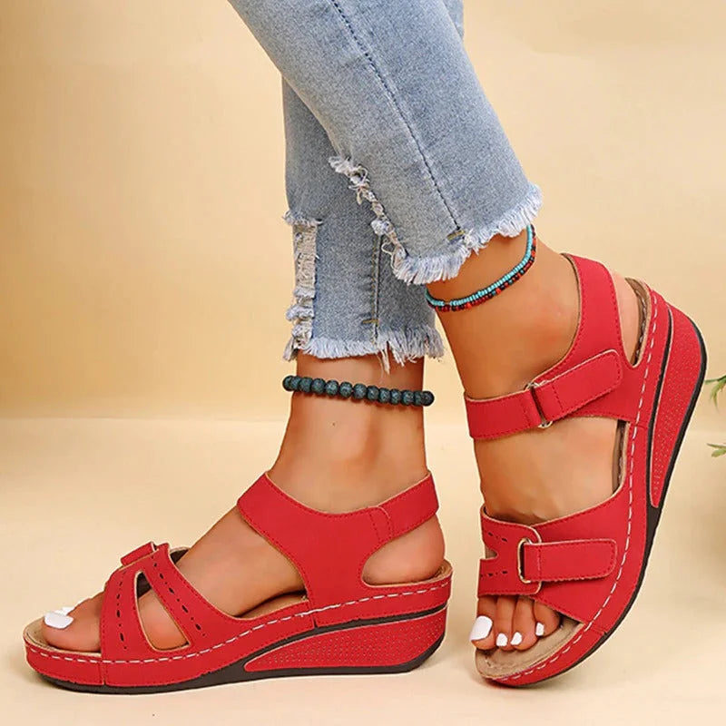 Women's Wedge Sandals Comfortable Everyday Casual Strappy Footwear