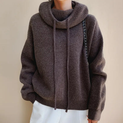 Women's Fleece Winter Hoodie – Warm Relaxed-Fit Drawstring Pullover