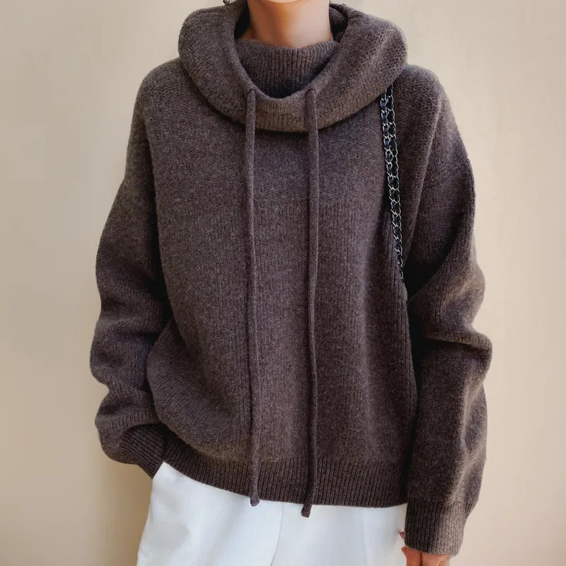 Women's Fleece Winter Hoodie – Warm Relaxed-Fit Drawstring Pullover