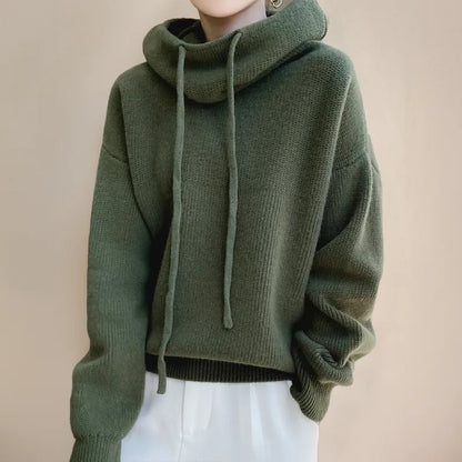 Women's Fleece Winter Hoodie – Warm Relaxed-Fit Drawstring Pullover