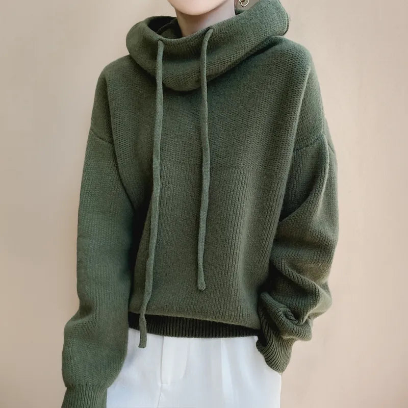 Women's Fleece Winter Hoodie – Warm Relaxed-Fit Drawstring Pullover