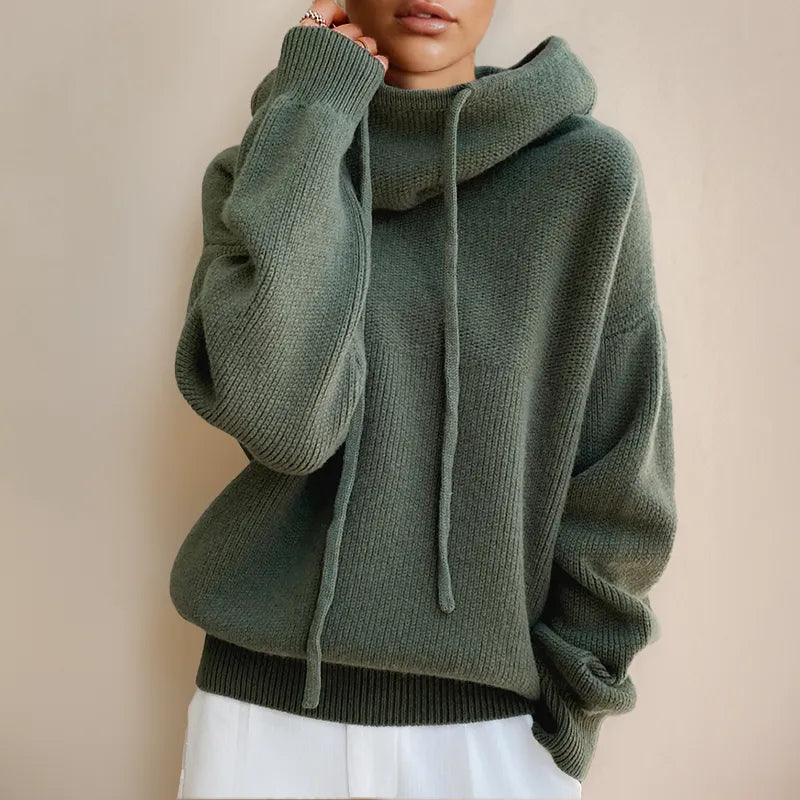 Women's Fleece Winter Hoodie – Warm Relaxed-Fit Drawstring Pullover