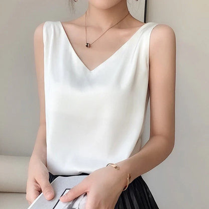 Delwyn women's tank top in White