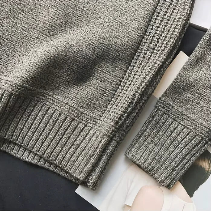 Men's Alpine Sweater Warm Knit Pullover Soft Comfortable Winter Jumper Classic Fit