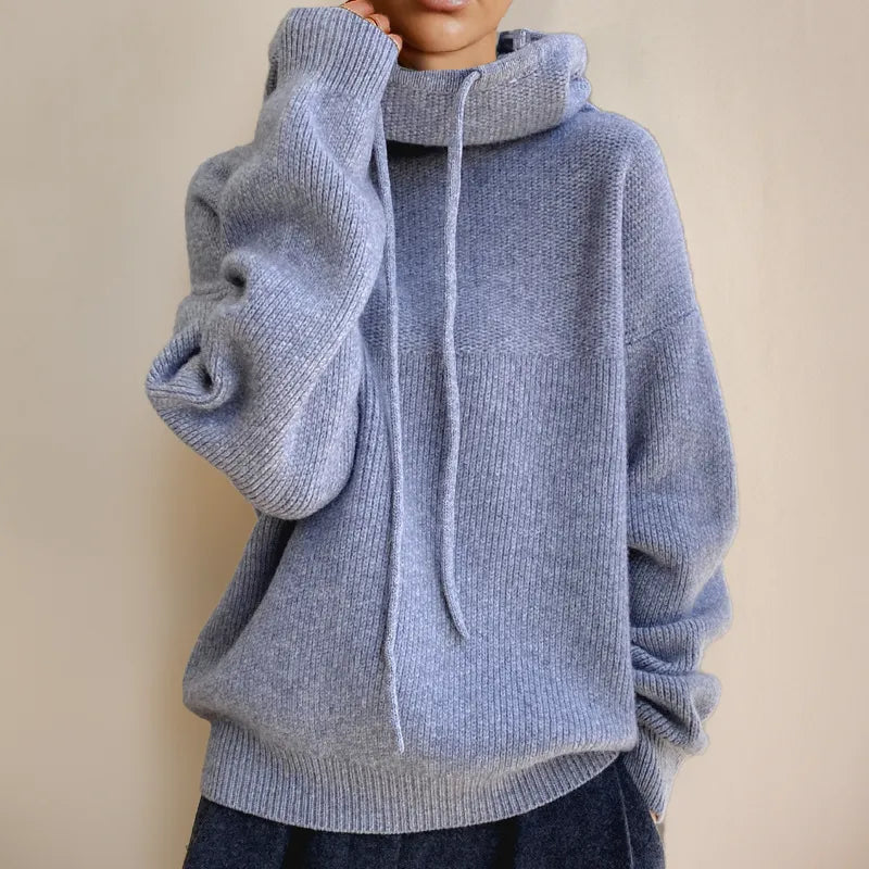 Women's Fleece Winter Hoodie – Warm Relaxed-Fit Drawstring Pullover