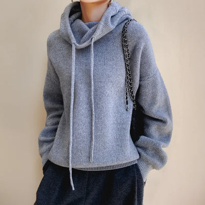 Women's Fleece Winter Hoodie – Warm Relaxed-Fit Drawstring Pullover