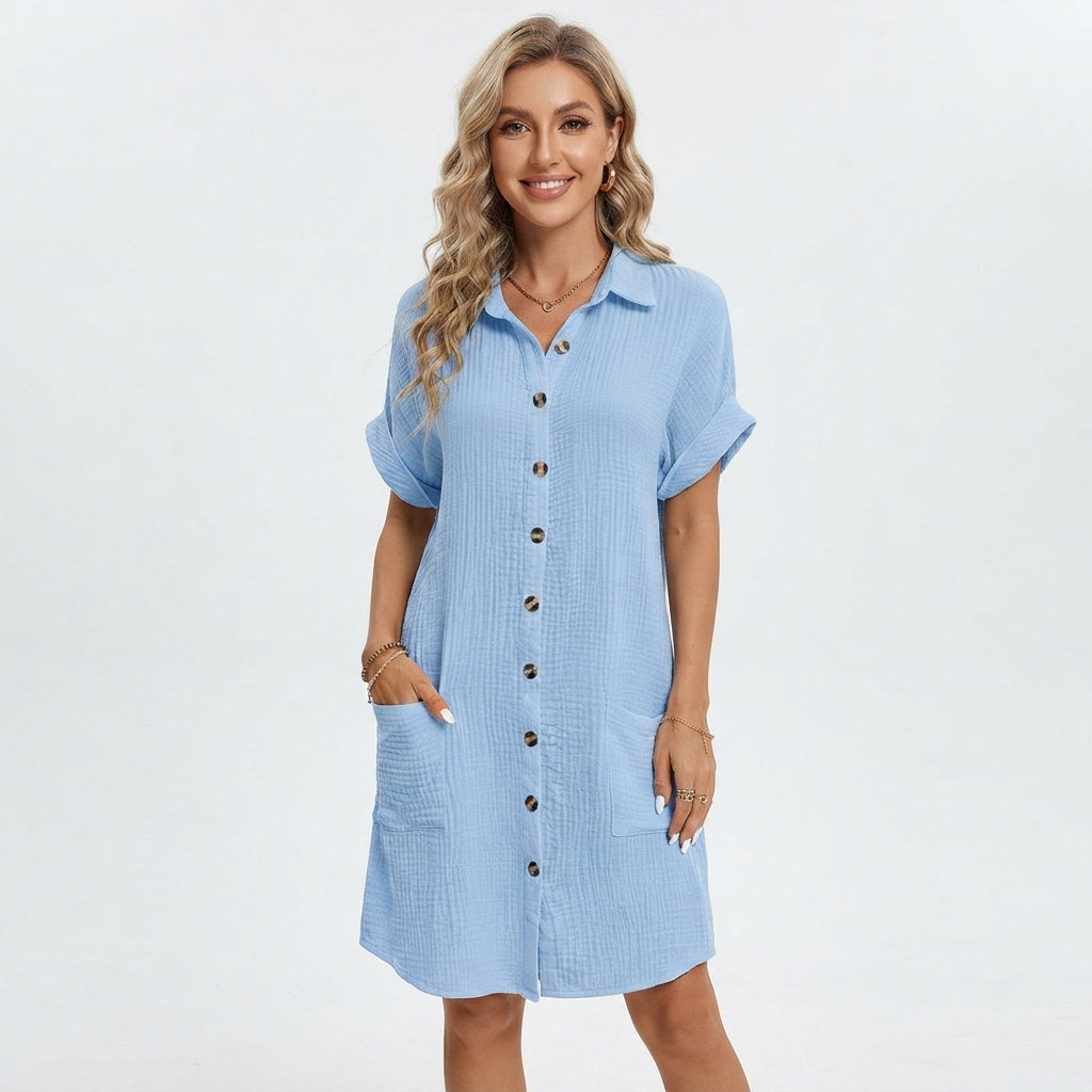 Emilia Weston women's mini dress in Blue