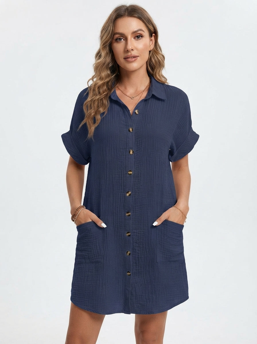 Emilia Weston women's mini dress in Navy Blue