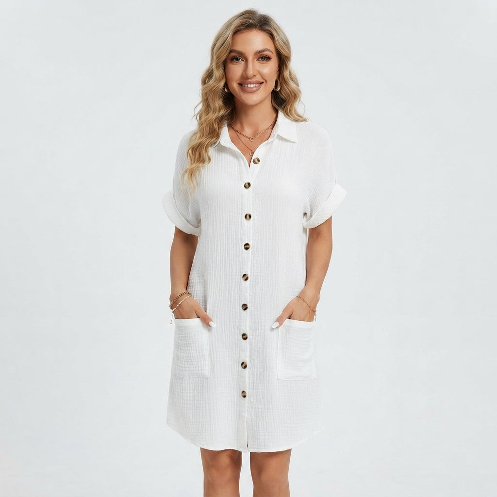 Emilia Weston women's mini dress in White