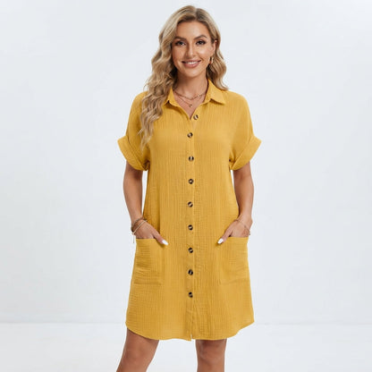 Emilia Weston women's mini dress in Yellow