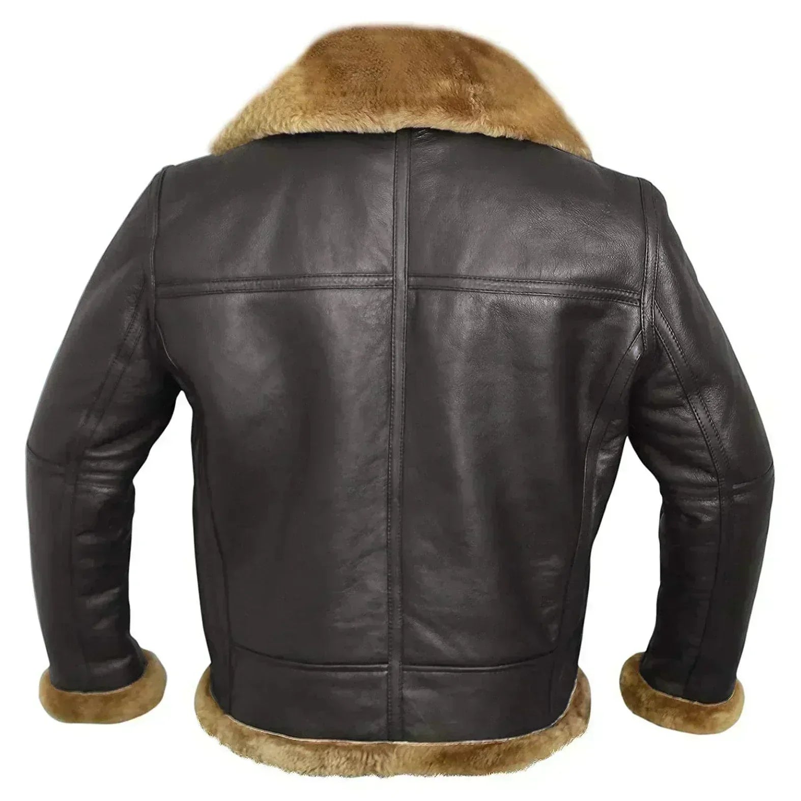 Men's Classic Aviator Jacket Zip Closure Timeless Casual Style
