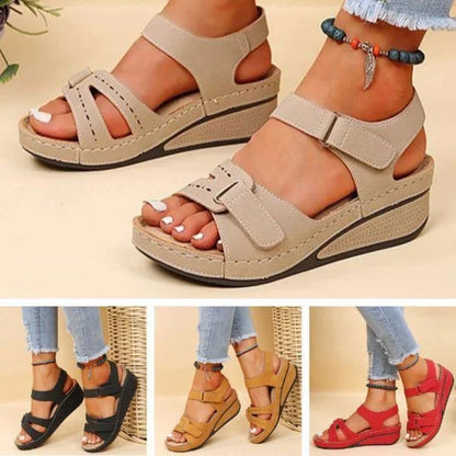 Women's Wedge Sandals Comfortable Everyday Casual Strappy Footwear