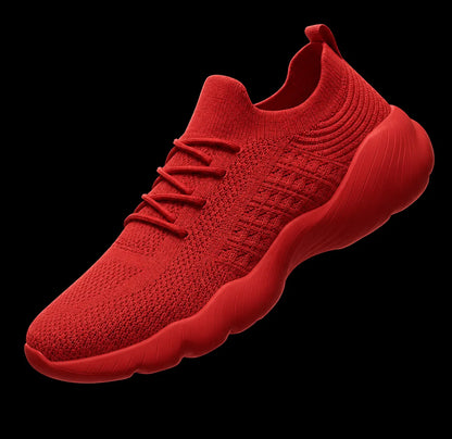 Orthopedic Sneakers Knit Mesh Lace-Up Flexible Cushioned Sole Everyday Comfort