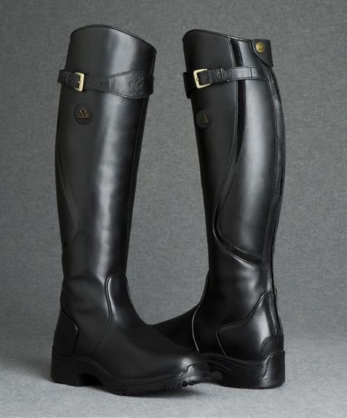 Knee High Boots with Strap Detail and Grip Sole Women's Casual
