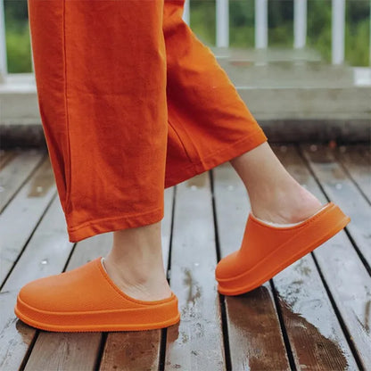 Women's Fluff Flops Slippers Soft Plush Comfortable Indoor Outdoor