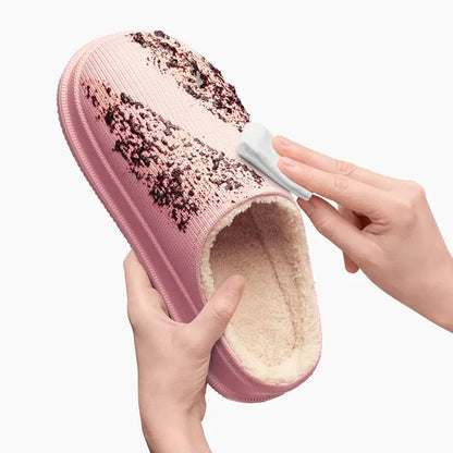 Women's Fluff Flops Slippers Soft Plush Comfortable Indoor Outdoor