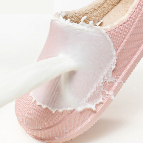 Women's Fluff Flops Slippers Soft Plush Comfortable Indoor Outdoor