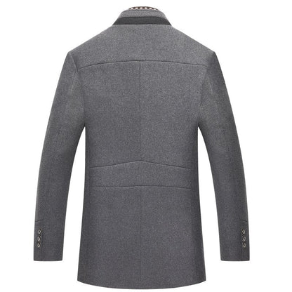 Women's Winter Wool-Blend Coat Mid-Length Elegant Brown Black Navy Warm Ladies Jacket Casual Formal Occasion Smart Outerwear