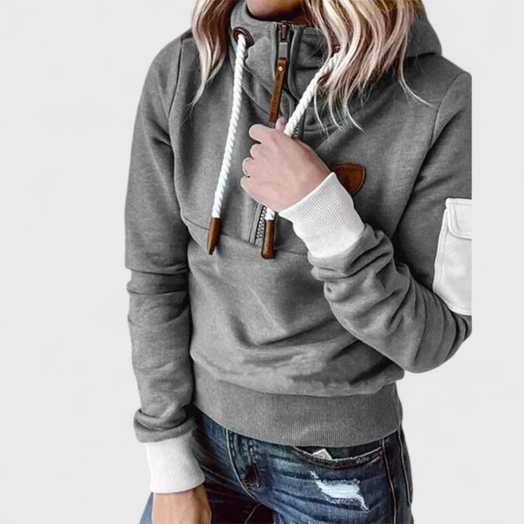 Soft Jumper Women's Cosy Zip Neck Pullover Relaxed Fit Everyday Casual Warm Knit