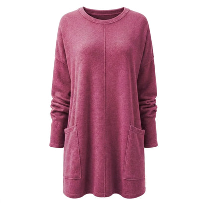 Women's Long Sweater Casual Modern Knit Top Comfortable Everyday