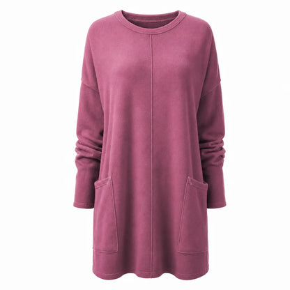 Women's Long Sweater Casual Modern Knit Top Comfortable Everyday