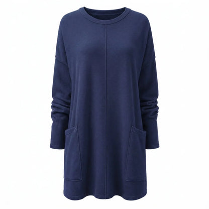 Women's Long Sweater Casual Modern Knit Top Comfortable Everyday