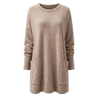 Women's Long Sweater Casual Modern Knit Top Comfortable Everyday