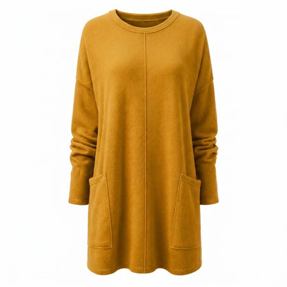 Women's Long Sweater Casual Modern Knit Top Comfortable Everyday