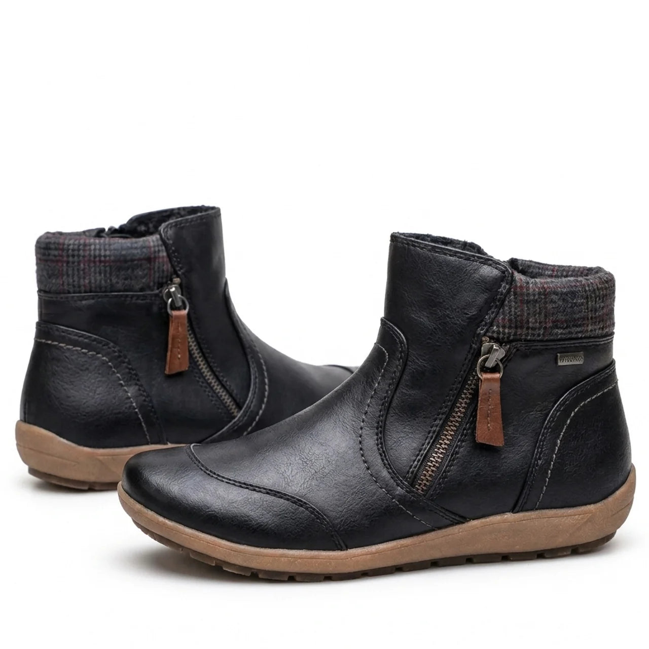 Women's Orthopedic Waterproof Ankle Boots Zipper Casual Comfort