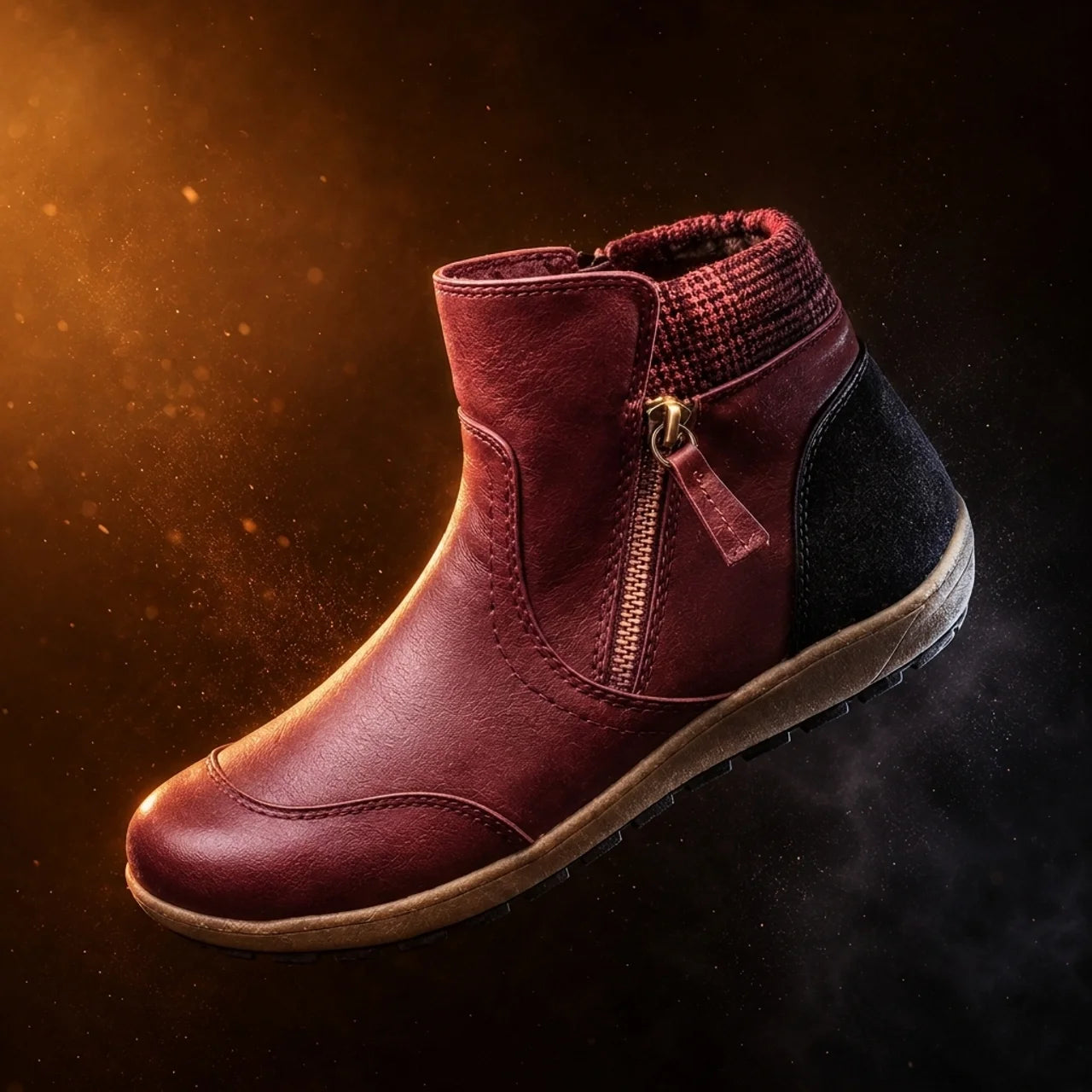 Women's Orthopedic Waterproof Ankle Boots Zipper Casual Comfort