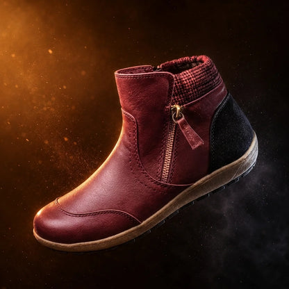 Women's Orthopedic Waterproof Ankle Boots Zipper Casual Comfort
