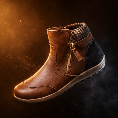 Women's Orthopedic Waterproof Ankle Boots Zipper Casual Comfort