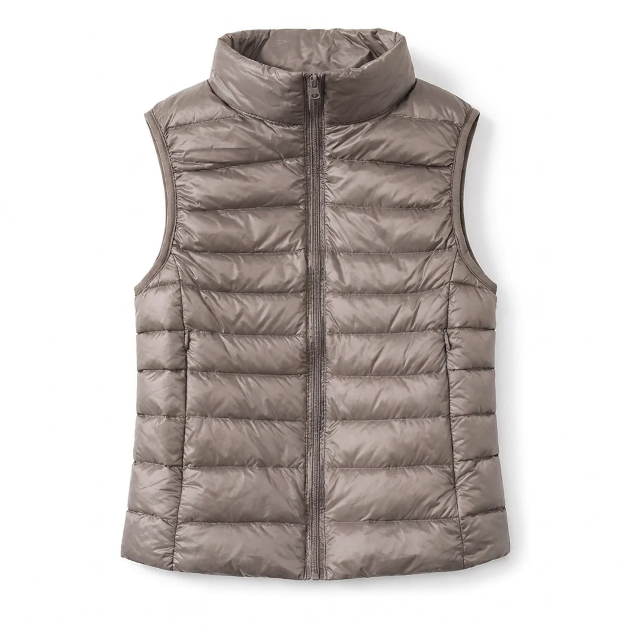 Women's Sleeveless Puffer Vest Lightweight Warm Quilted Gilet Layering