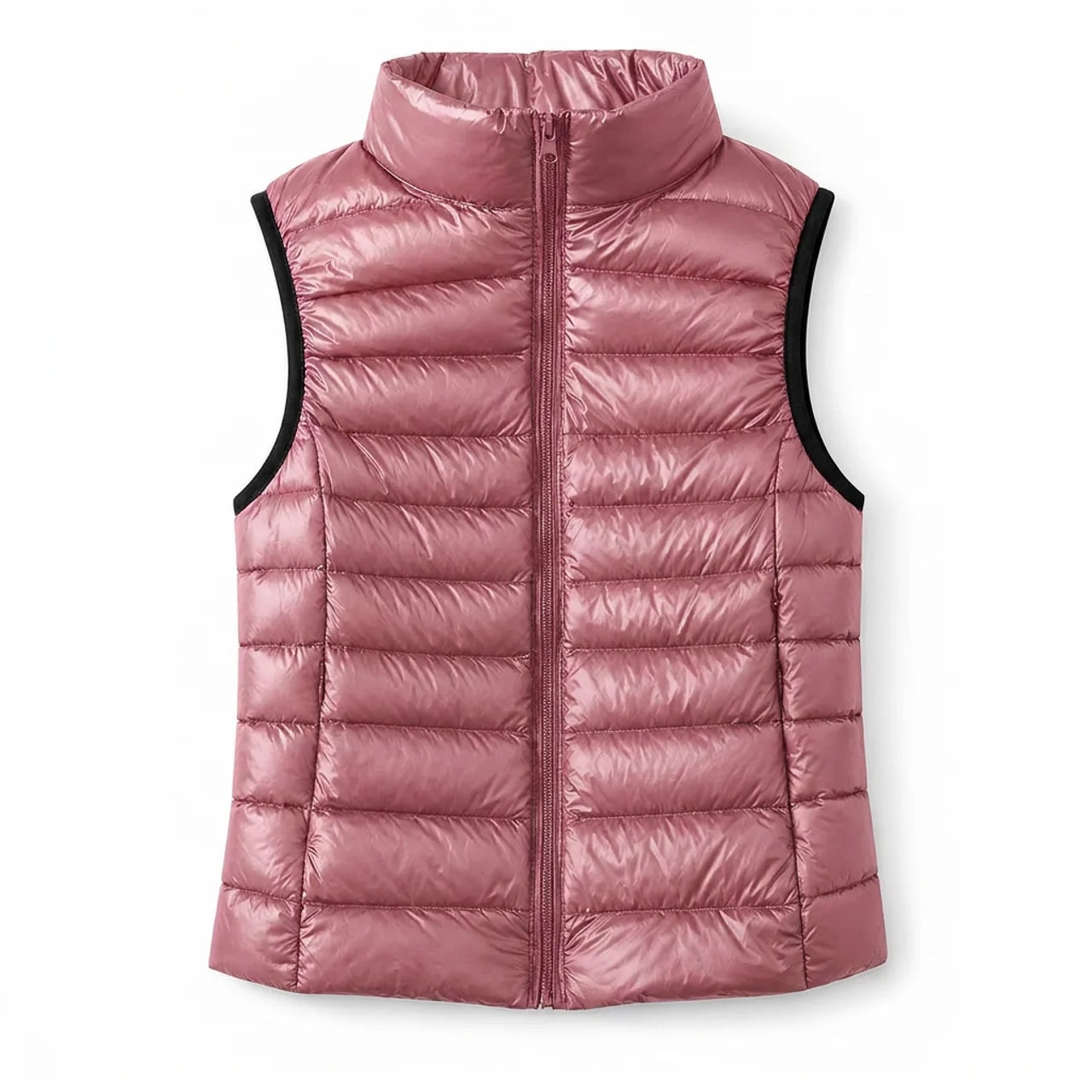 Women's Sleeveless Puffer Vest Lightweight Warm Quilted Gilet Layering
