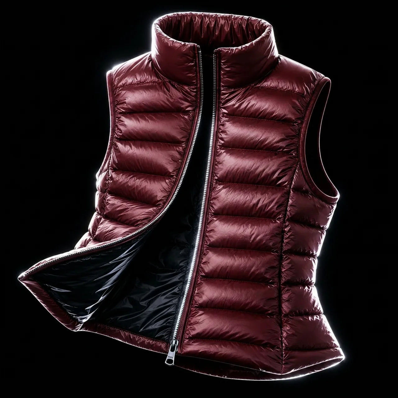 Women's Sleeveless Puffer Vest Lightweight Warm Quilted Gilet Layering