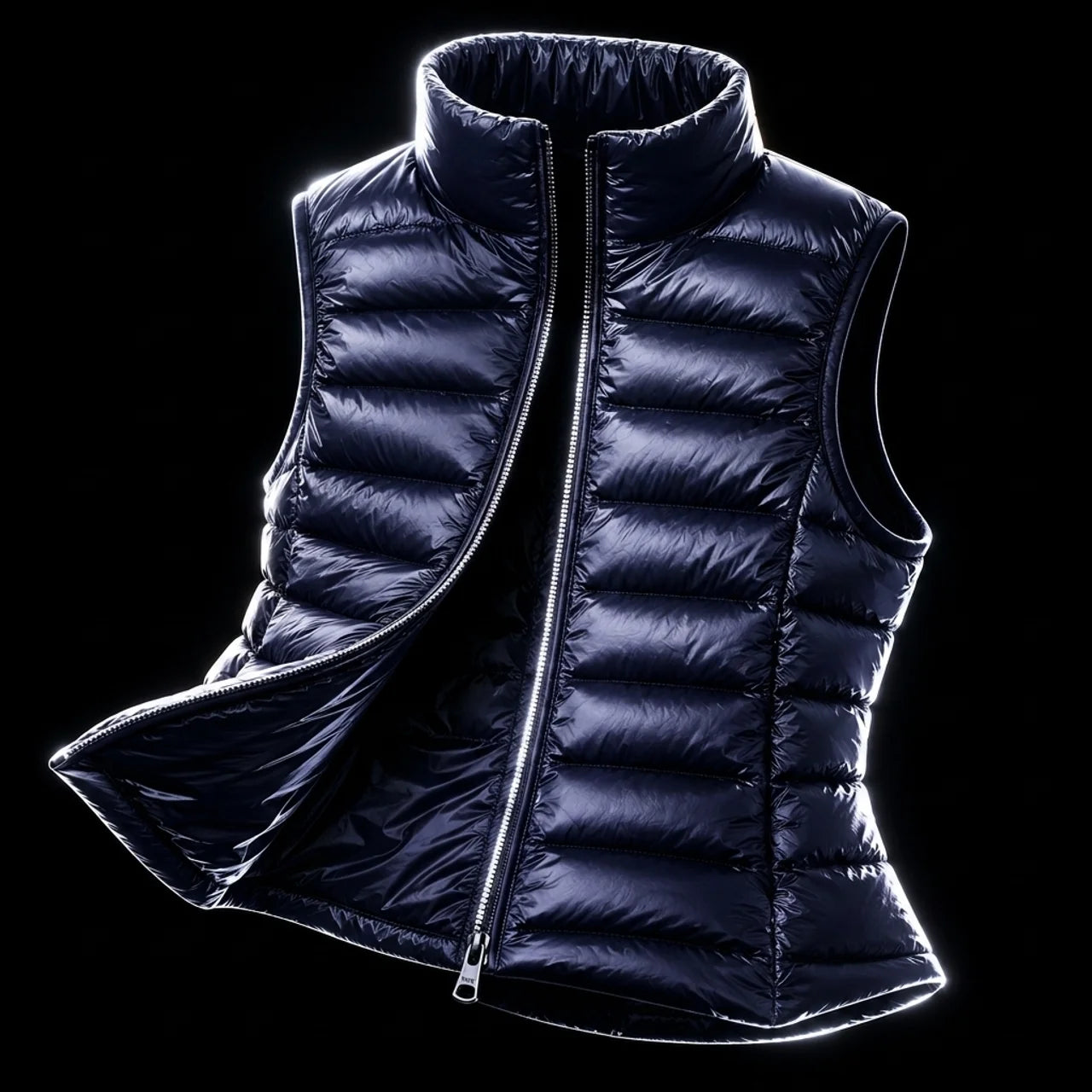 Women's Sleeveless Puffer Vest Lightweight Warm Quilted Gilet Layering