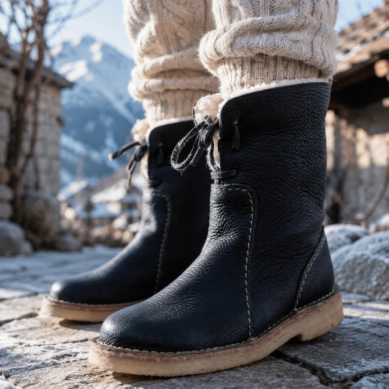 Women's Waterproof Boots Wool Lined Warm Winter Casual Everyday