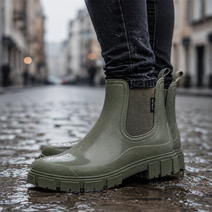 Women's Waterproof Chelsea Boots Slip-On Casual Everyday Ankle Boot