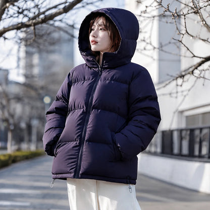 Women's Winter Coat with Hood Quilted Padded Warm Stylish