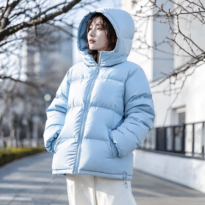 Women's Winter Coat with Hood Quilted Padded Warm Stylish