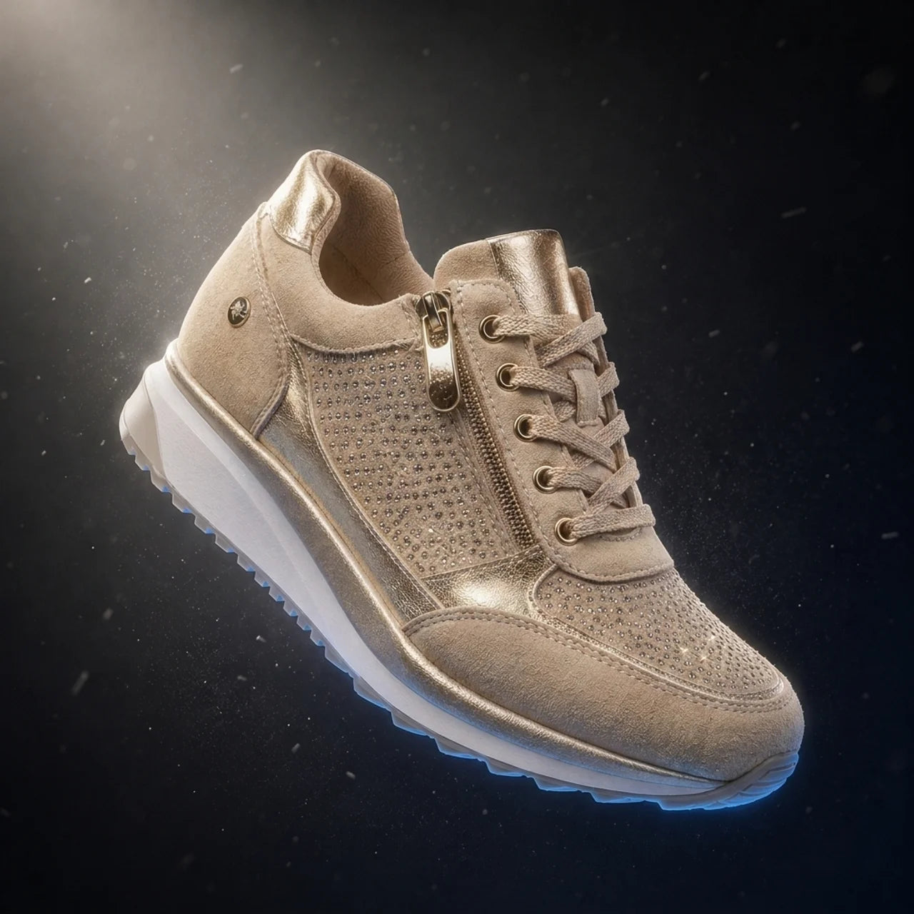 Women's Orthopedic Shoes with Zip Side Comfortable Everyday Sneakers