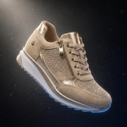 Women's Orthopedic Shoes with Zip Side Comfortable Everyday Sneakers