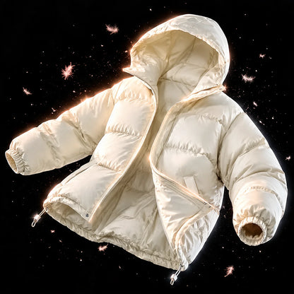 Women's Winter Coat with Hood Quilted Padded Warm Stylish